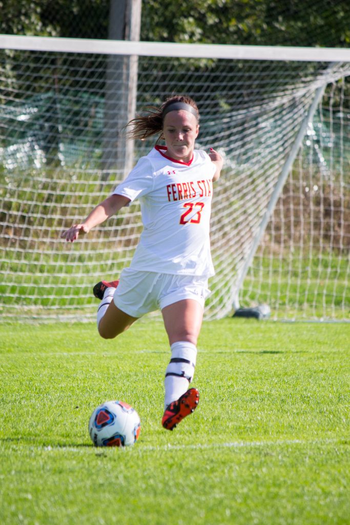 As a returning contributor, Ferris junior defender Audrey Romine will look to help lead the Bulldogs back to the GLIAC Tournament this season.